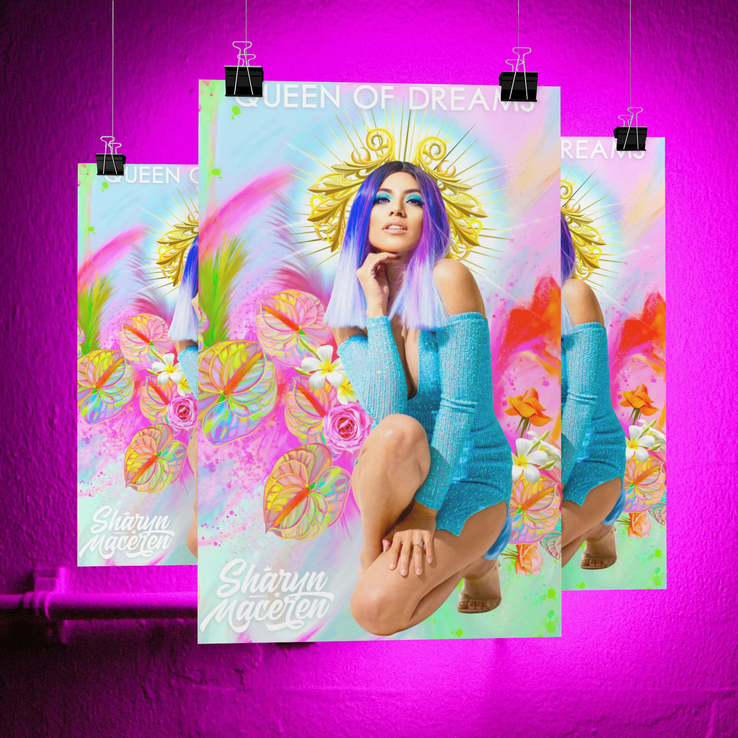 'Queen of Dreams' (Deluxe Edition) Sharyn Maceren Wall Poster (11x17 inches)