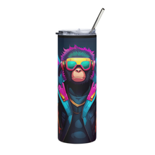 Load image into Gallery viewer, &quot;Neon Chimp&quot; - Stainless Steel Party Tumbler
