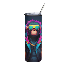 Load image into Gallery viewer, &quot;Neon Chimp&quot; - Stainless Steel Party Tumbler
