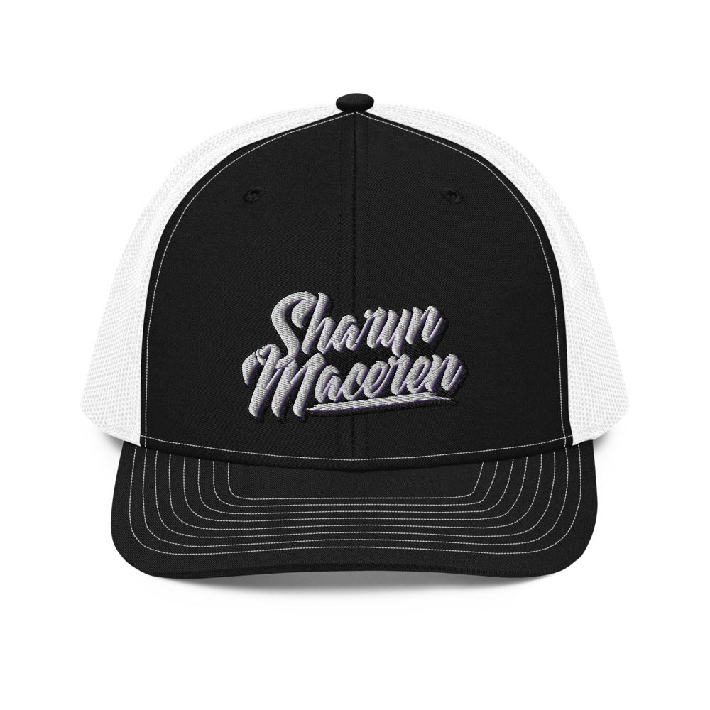 Sharyn Maceren - Signature Logo Black & White Trucker Cap